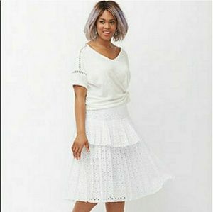 FINAL PRICE·LAST DAY Lane Bryant eyelet skirt